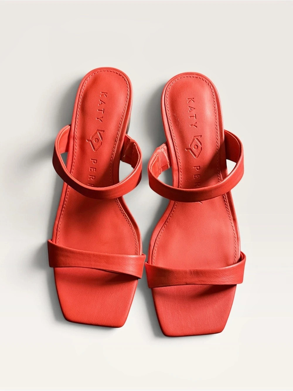 KATY PERRY Collections The Maritime Two Band Sandal Shell Heels Size 8 Women NEW - Picture 3 of 9